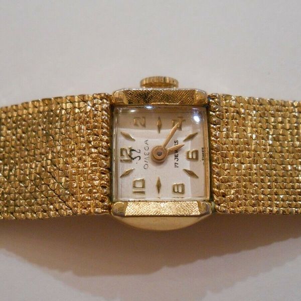 Omega 17 jewels 18k watch best sale