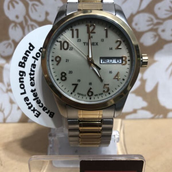 Timex Men's South Street Sport Watch TwoTone/Champagne TW2P67400 NEW