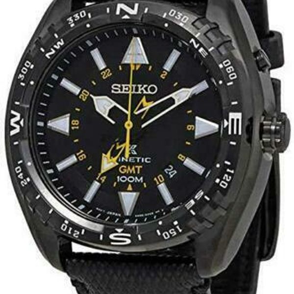 SEIKO PROSPEX KINETIC Automatic GMT SUN057 Mens Black Watch 100m Japan |  WatchCharts