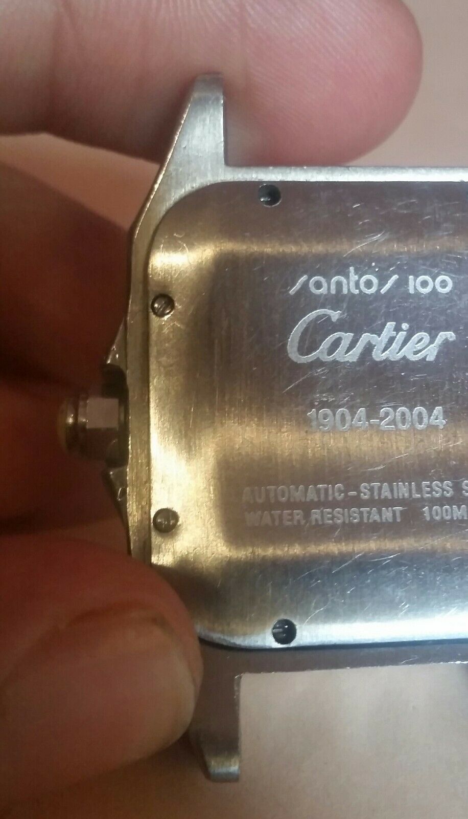 Cartier Stainless Steel Santos 100 1904 2004 100m 330ft automatic