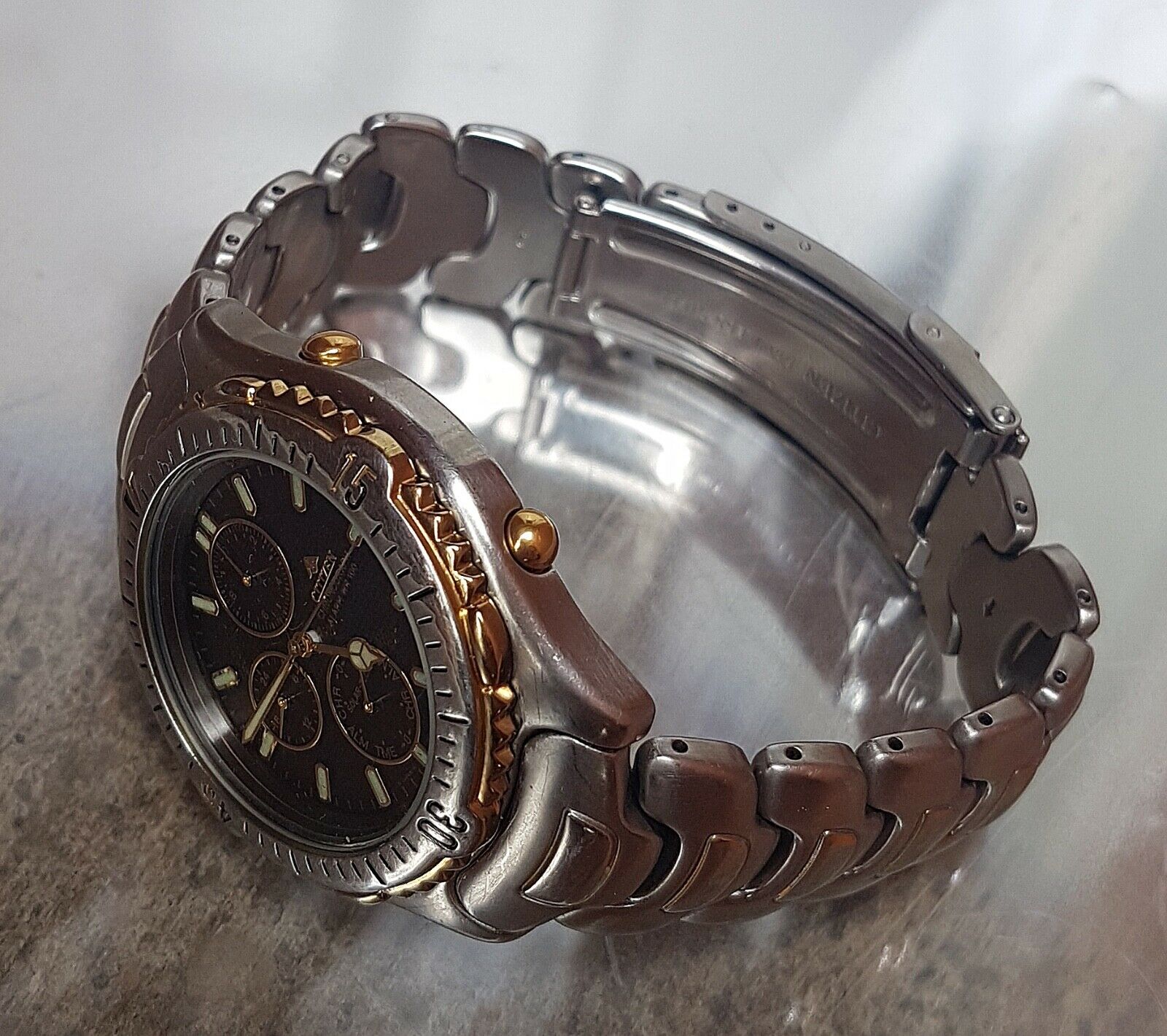 CITIZEN Eco-Drive (Solar) Alarm Chronograph 100m (Japan, 0850