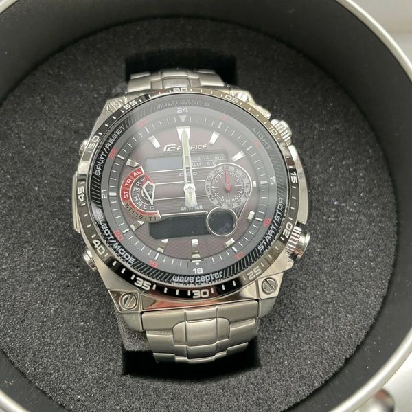Mens Genuine Casio Edifice Solar Radio Controlled ECW-M300EBD-1AER