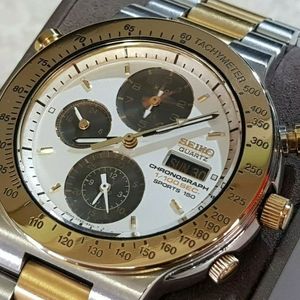 Seiko 7T59 - 6A00 1/100 Sec Sports 150 Quartz Chronograph Watch Seiko 7T59 - 6A00 1/100 Sec Sports 150 Quartz Chronograph Watch