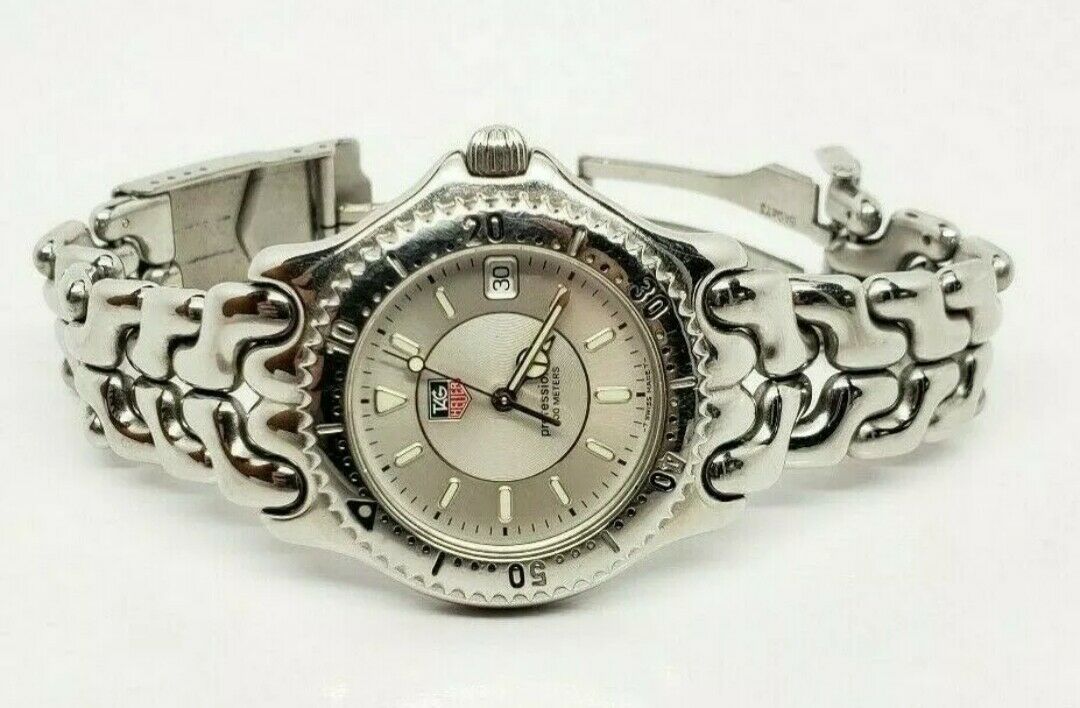 VINTAGE Reloj De Cuarzo TAG Heuer Profesional WG111B 200M De Acero