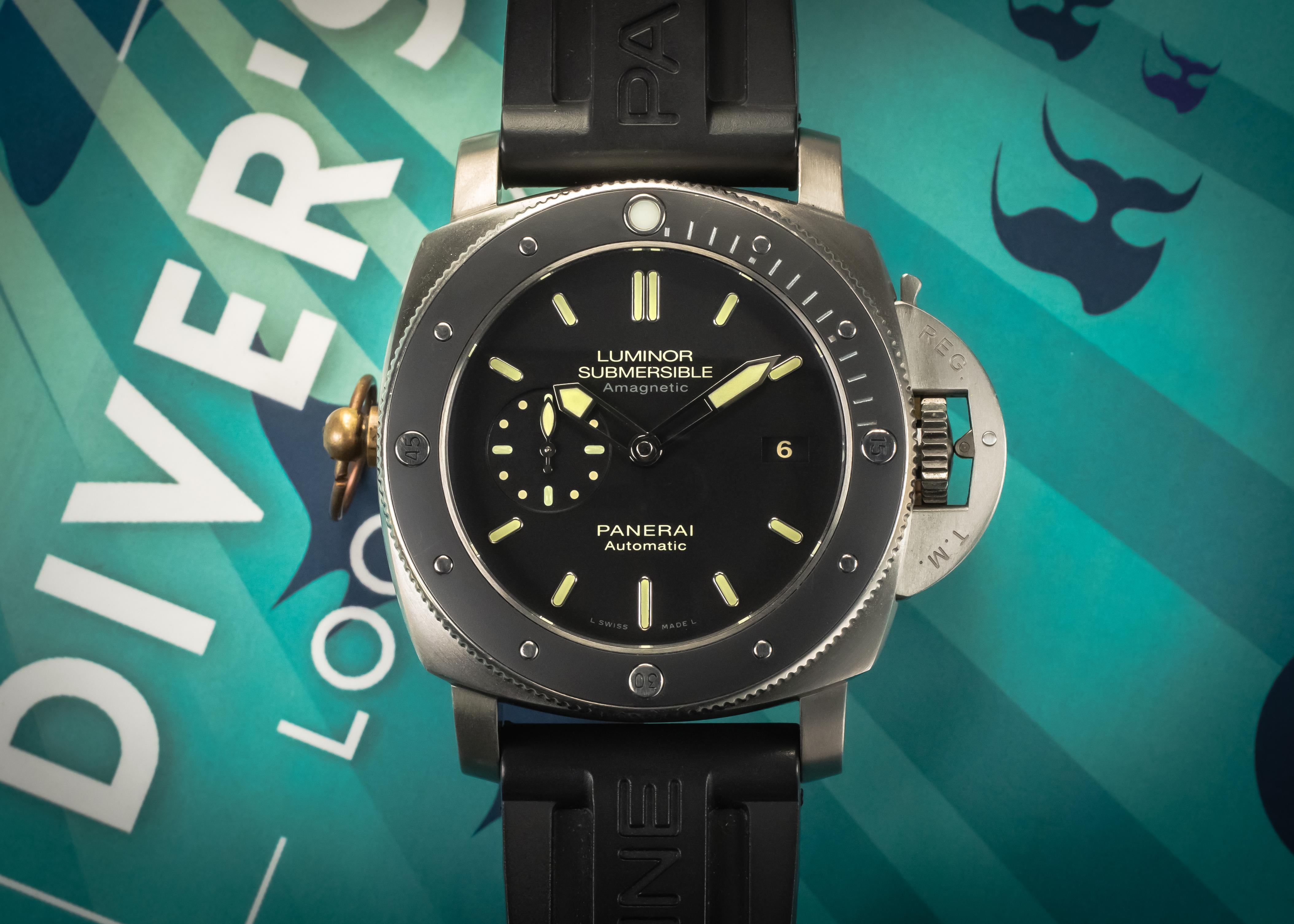 WTS Panerai Luminor 1950 Submersible Amagnetic Titanio 47mm