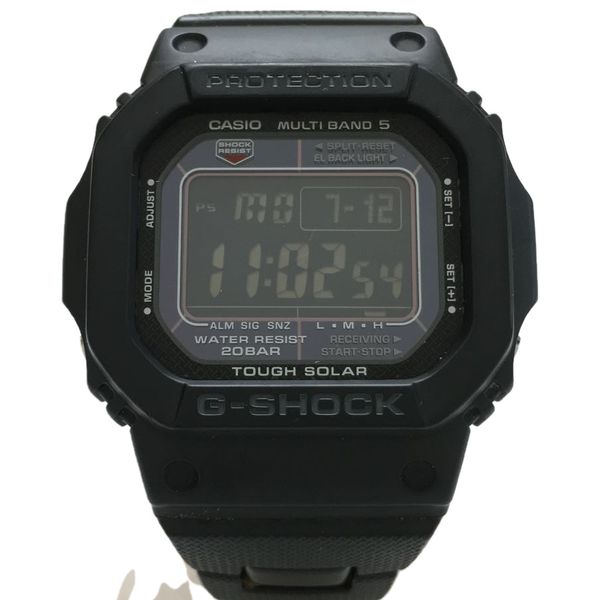 [used] Casio Solar Watch   G-shock   Digital   Blk   Black   Gw-m5600bc 