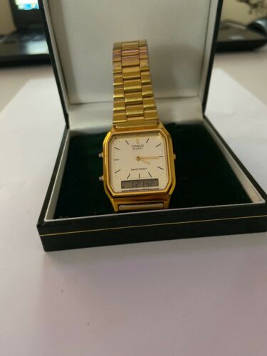 casio aq 230 rose gold