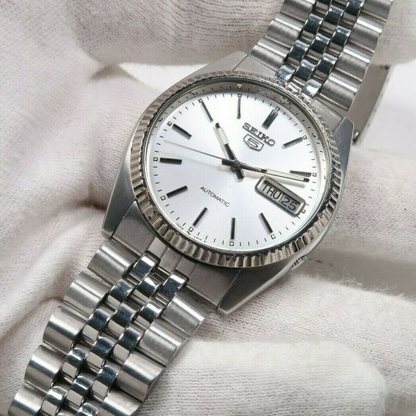Vintage Seiko 5 7009-3110 'Datejust' style AUTOMATIC STAINLESS