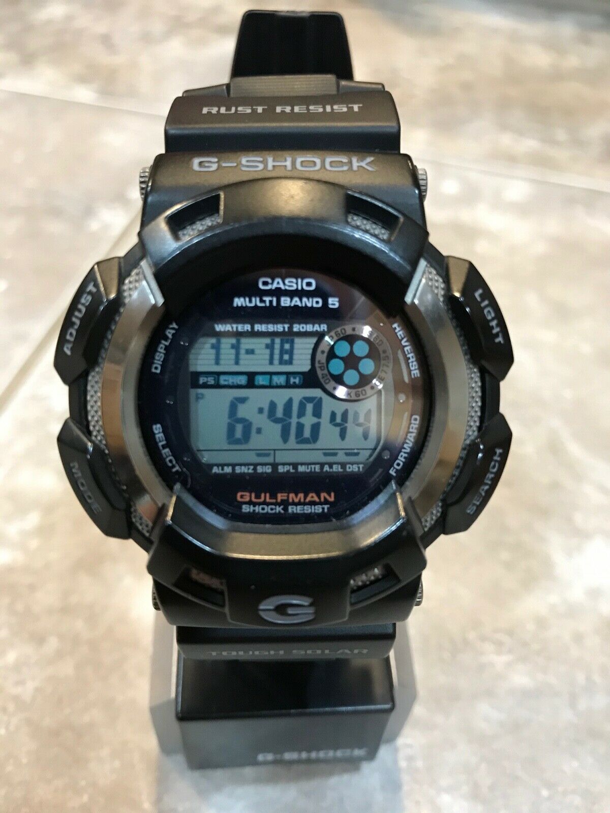 Casio G Shock Gulfman GW 9100 1 Module 3089 200m EXC Titanium WatchCharts Marketplace