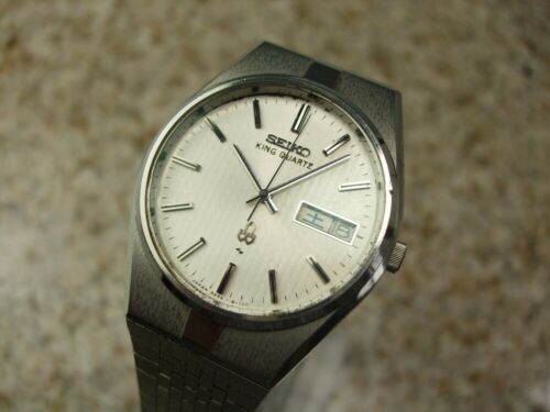 超熱 Seiko 1978 Vintage King Dial Silver Quartz 5856-8090 Quartz アイドル