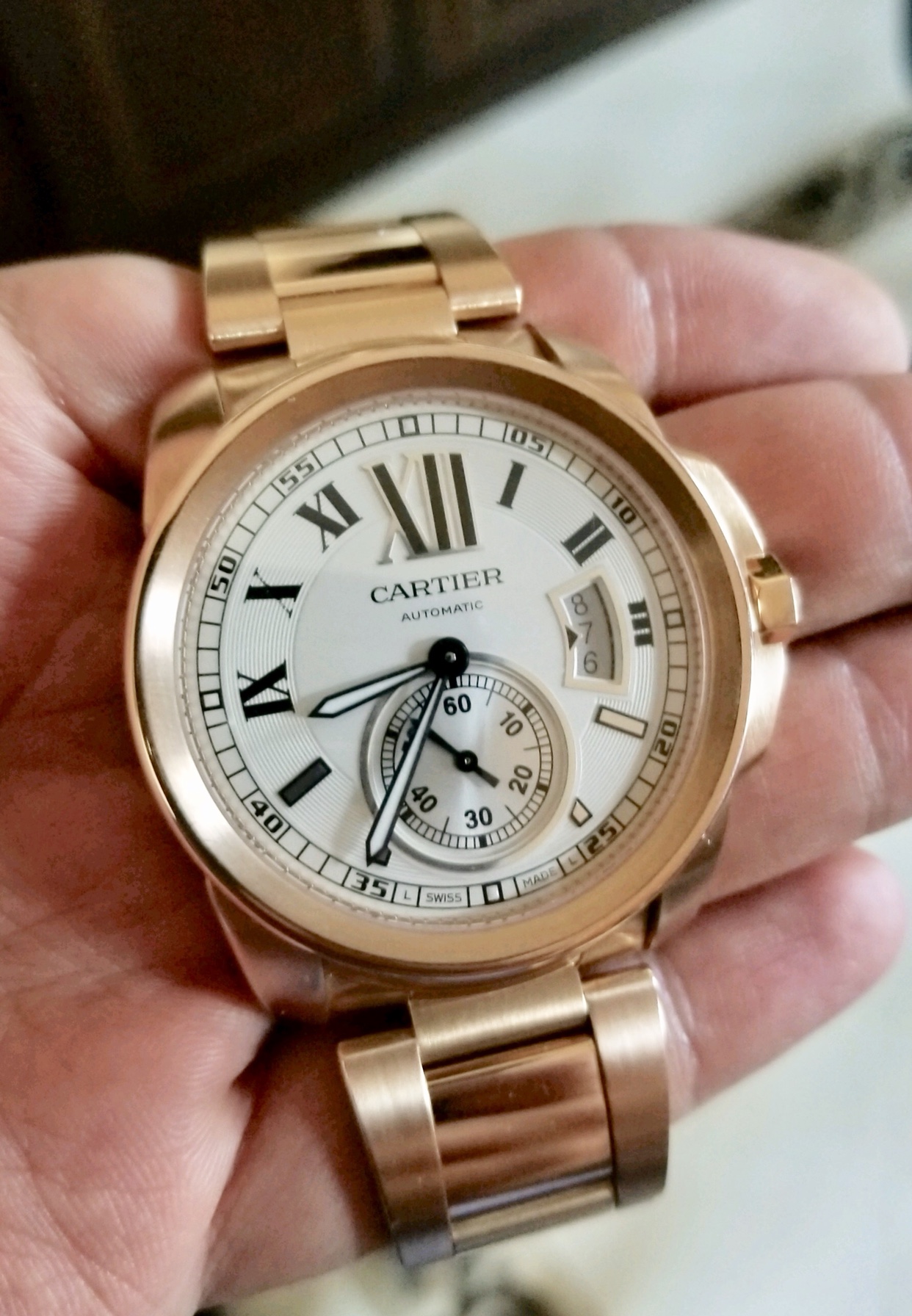 Calibre de cartier on sale gold