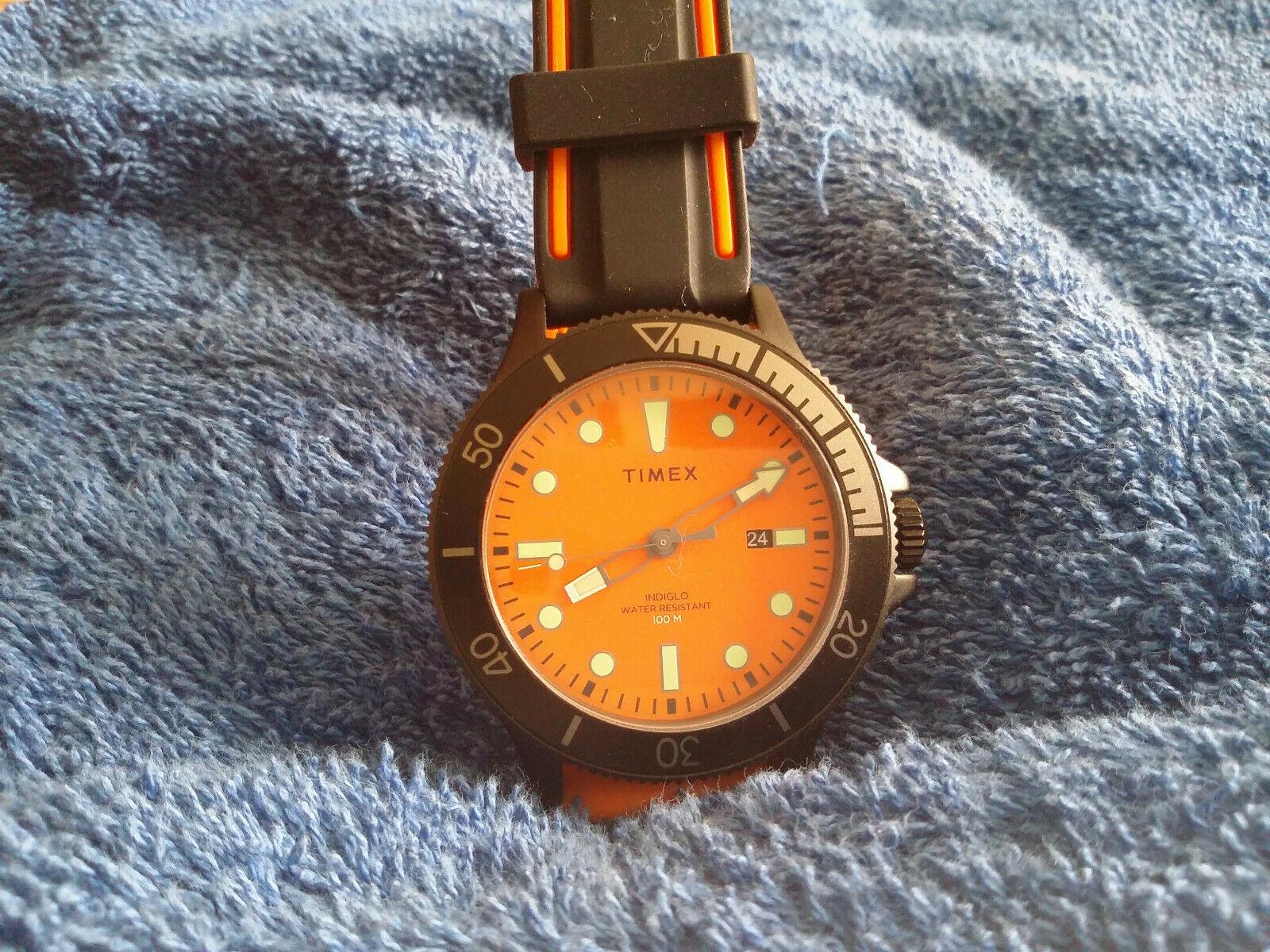 Timex Allied Coastline Orange Divers Style Watch WatchCharts