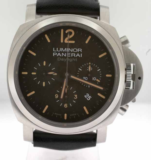 FSOT BNIB Panerai PAM 356 M Dirty Brown Dial Daylight Chronograph