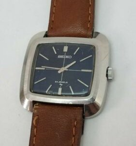 Vintage SEIKO Chariot 24 Jewels Manual Wind Watch 2559-7000 w/Blue