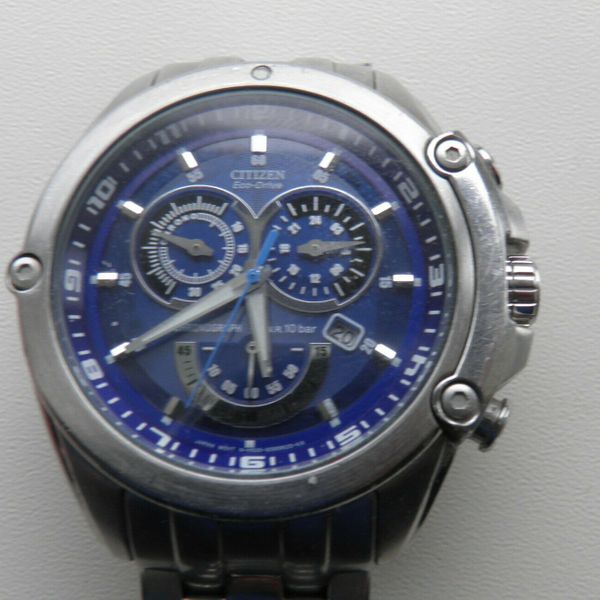 稼働品／CITIZEN Eco-Drive chronograph H500 Citizen Eco-Drive H500-S112940 mens watch.