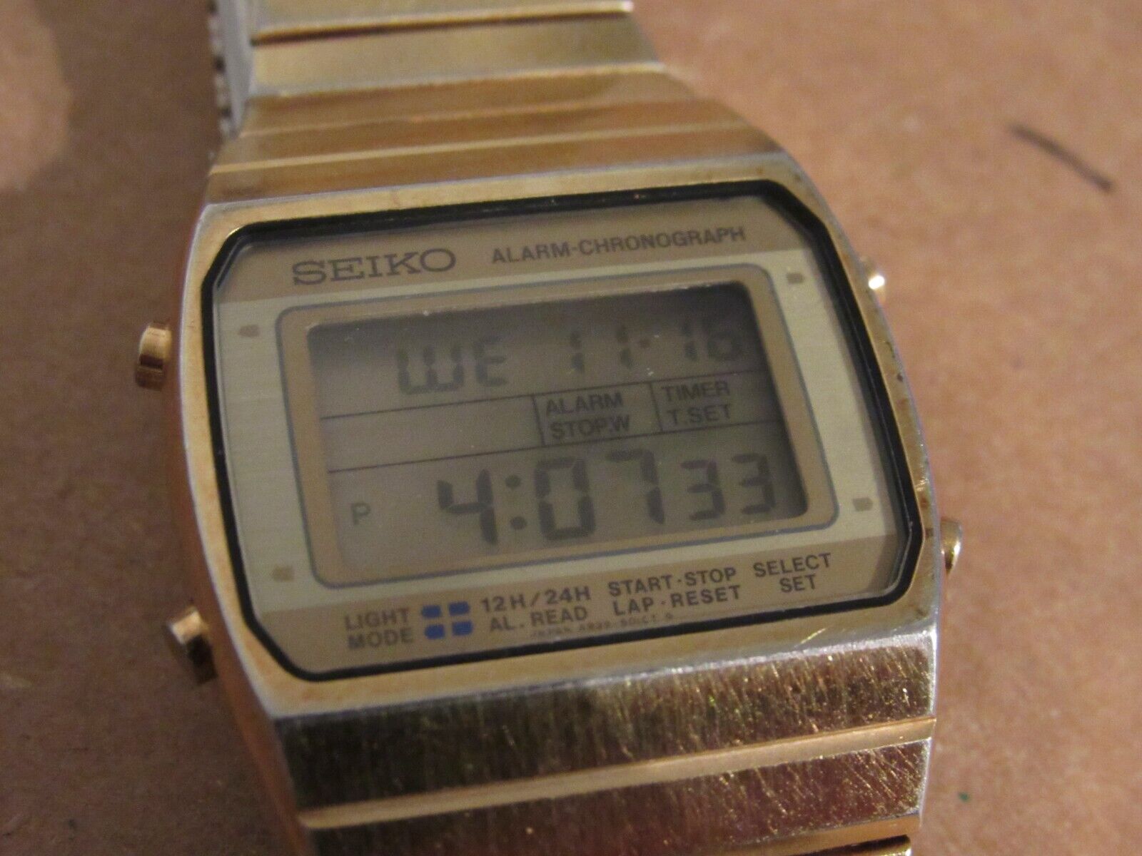 Vintage SEIKO Men s Digital Chronograph Quartz watch working A939