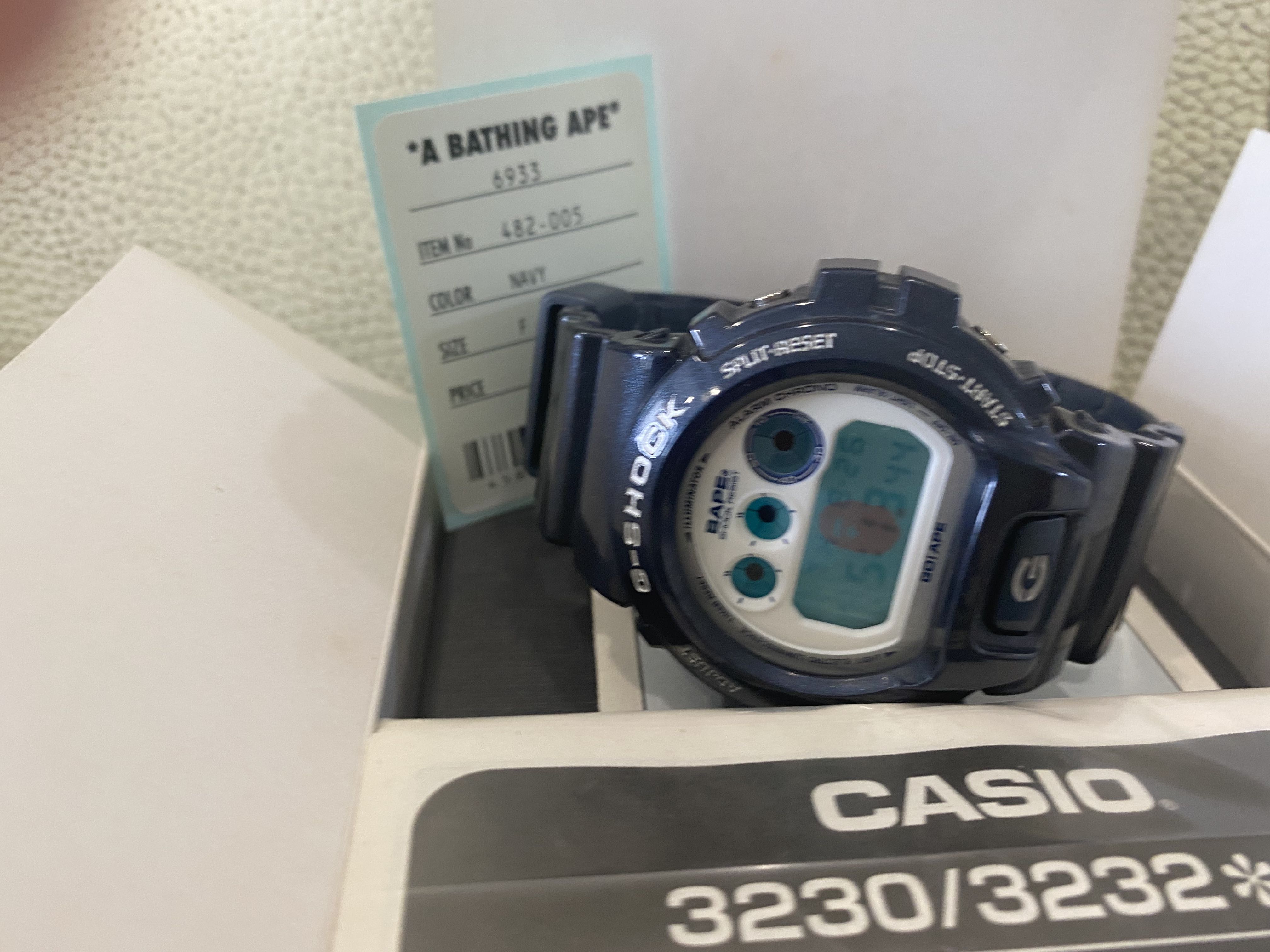 A Bathing Ape x Casio G-Shock DW-6900 Metallic Navy | WatchCharts