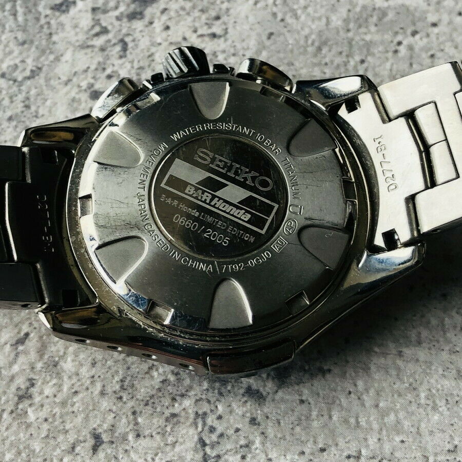 SEIKO 7T92-0GJ0 IGNITION F1 B.A.R. HONDA Limited Edition