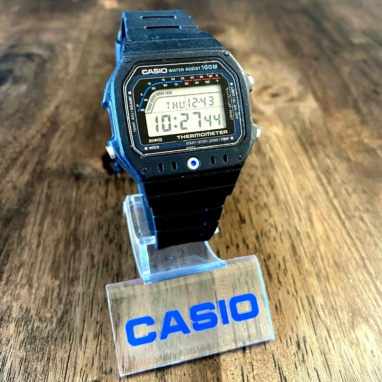 RARE Vintage 1984 Casio Digital Thermometer Watch Made in Japan Mod. 515 WatchCharts
