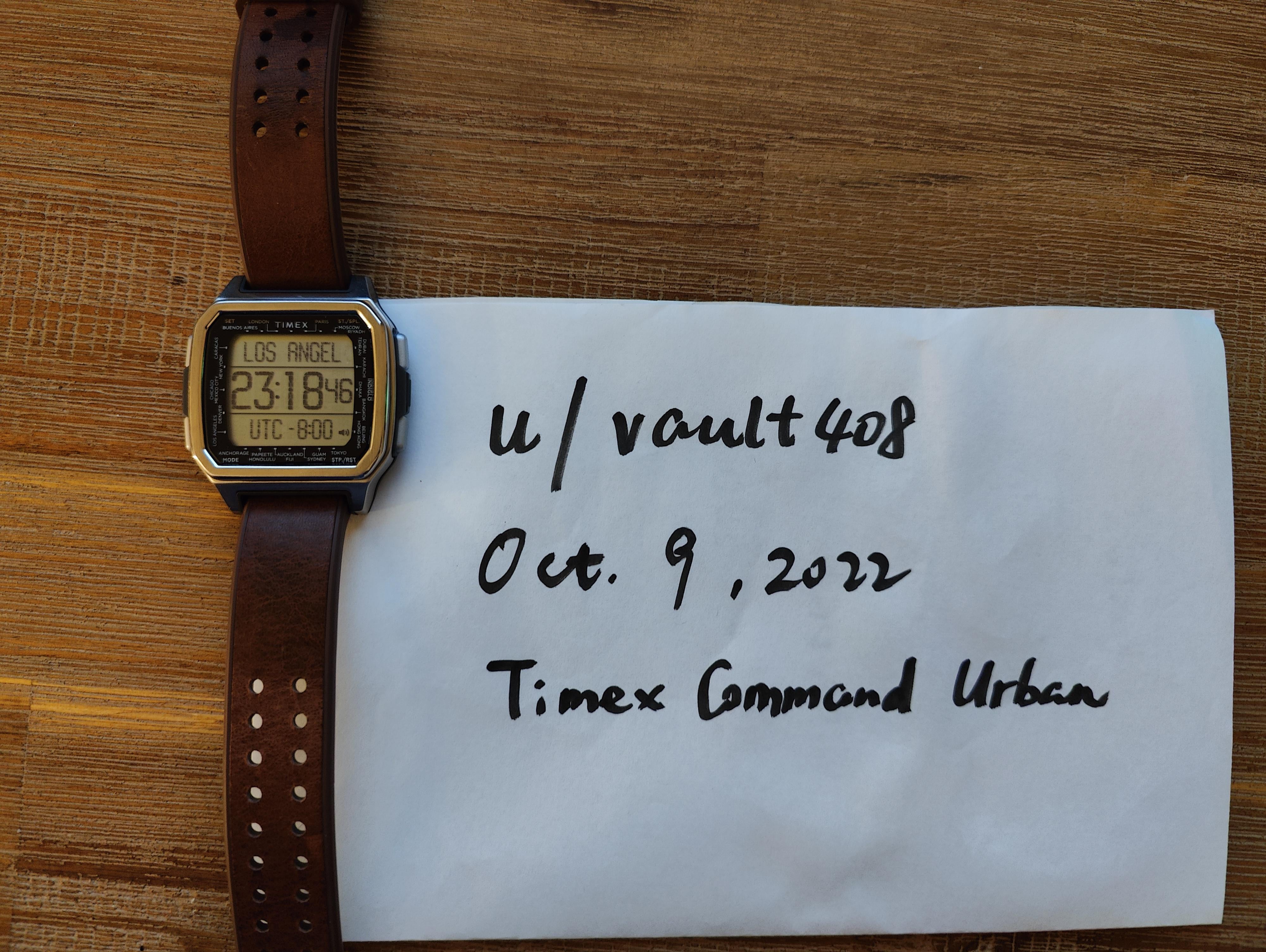 WTS Timex Command Urban 47mm Black Silver Brown WatchCharts