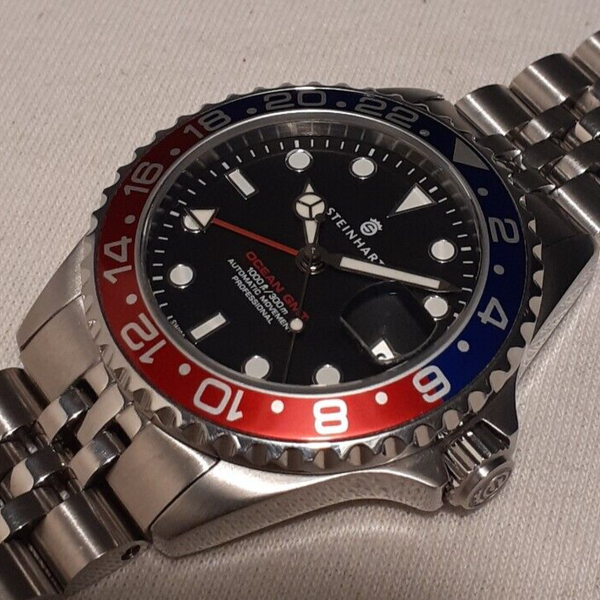 STEINHART OCEAN 39 GMT SWISS ETA 2893-2 AUTOMATIC 300M DIVER WATCH ...