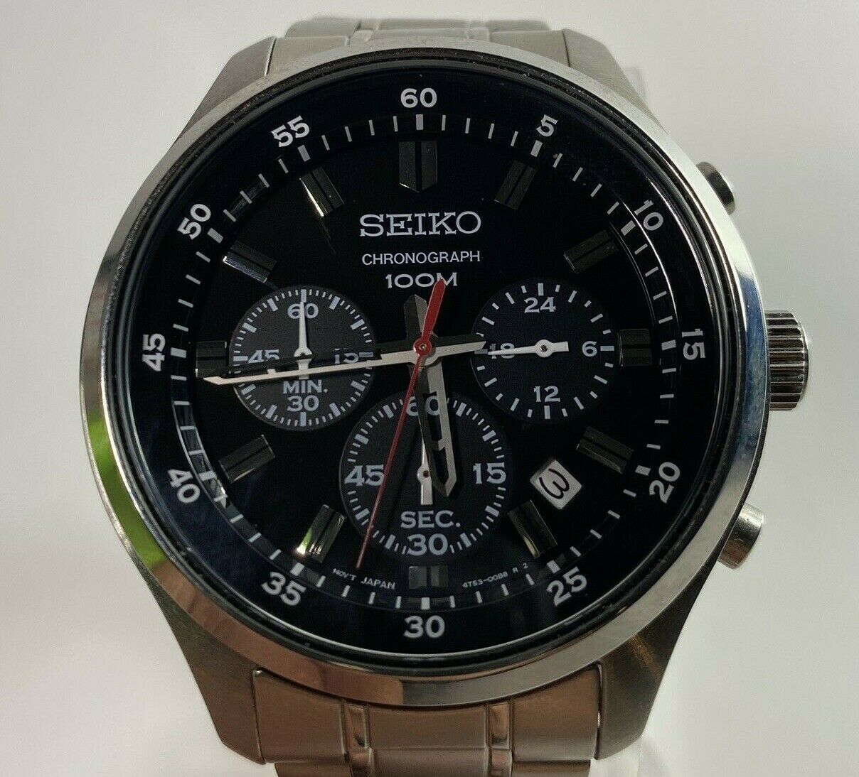 Seiko 4T53-0080 Chronograph Watches Quartz Watch Second Hand