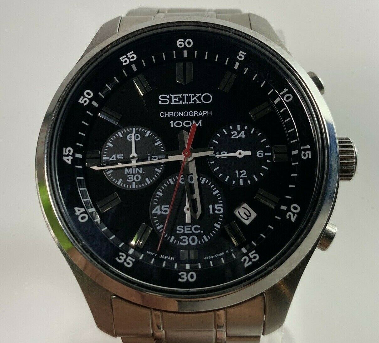 Seiko 4T53-0080 Chronograph Watches Quartz Watch Second Hand | WatchCharts