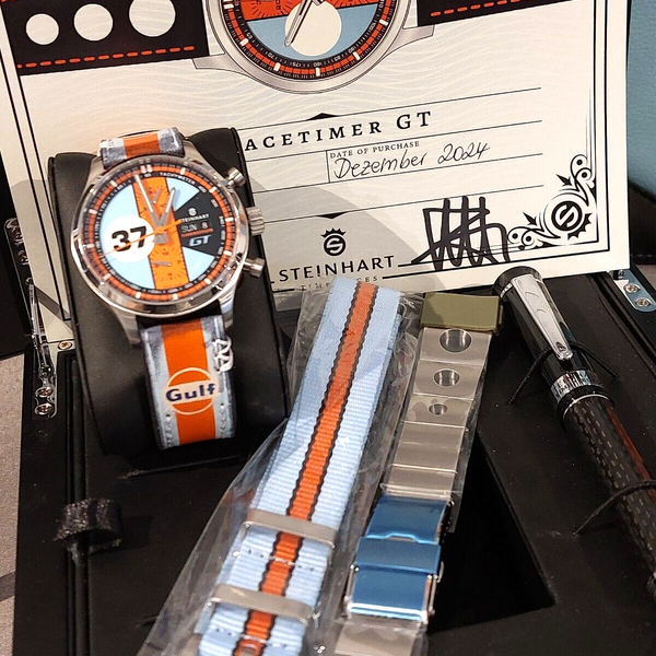 Steinhart Racetimer GT Chronograph Automatic Gulf Edition Automatic ...