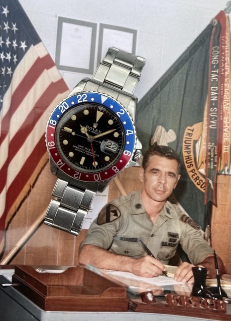 FS 1964 Rolex 1675 Tropical Gilt PCG U.S. Army Pilot Vietnam War