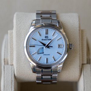 5,987 USD] FS Grand Seiko SBGA407 Skyflake Spring Drive Complete Box +  Papers | WatchCharts