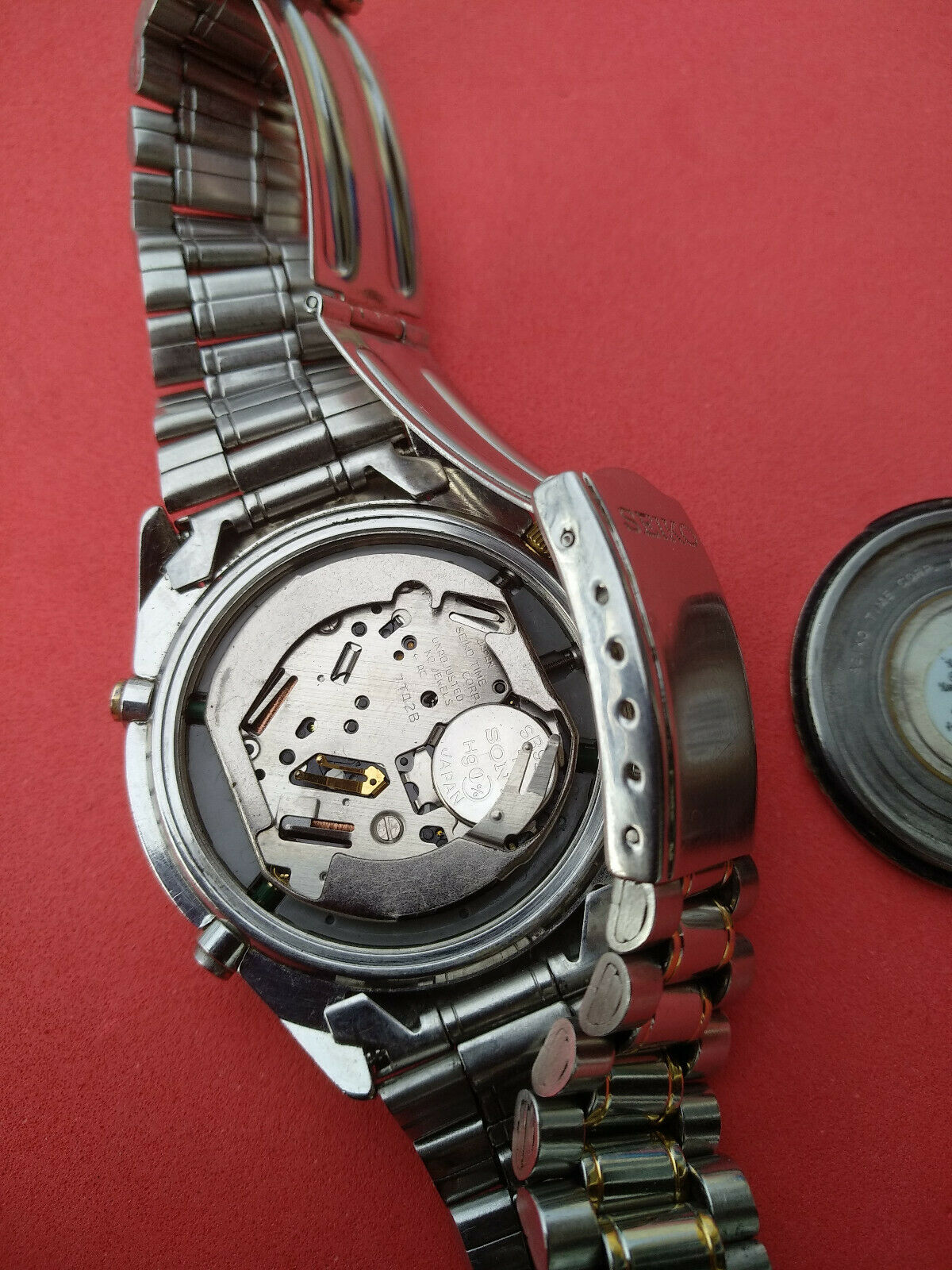 SEIKO 7T42-6A5A SPORTS 150 Alarm Chronograph Timer Quartz Watch