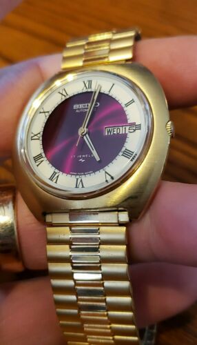 VINTAGE SEIKO 7006-8029 AUTOMATIC MEN'S DRESS DAY