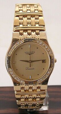 Awesome Original Longines Laureate Men s Dress Watch Diamond Bezel