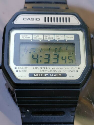 casio melody alarm vintage digital watch