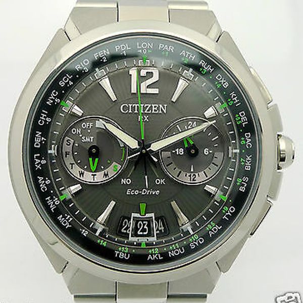 Citizen RX Eco Drive Satellite Wave Mens Steel Quartz Watch-approx ...