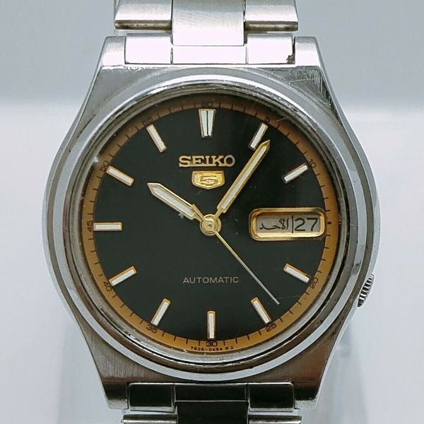 VINTAGE SEIKO 5 AUTOMATIC 7009-3171 A2 DAY&DATE JAPAN MEN'S WATCH (1281 ...