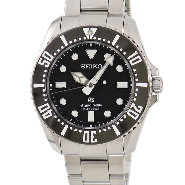 Grand Seiko Divers SBGX117 9F61-0AF0 Black Magnetic Resistant Master ...