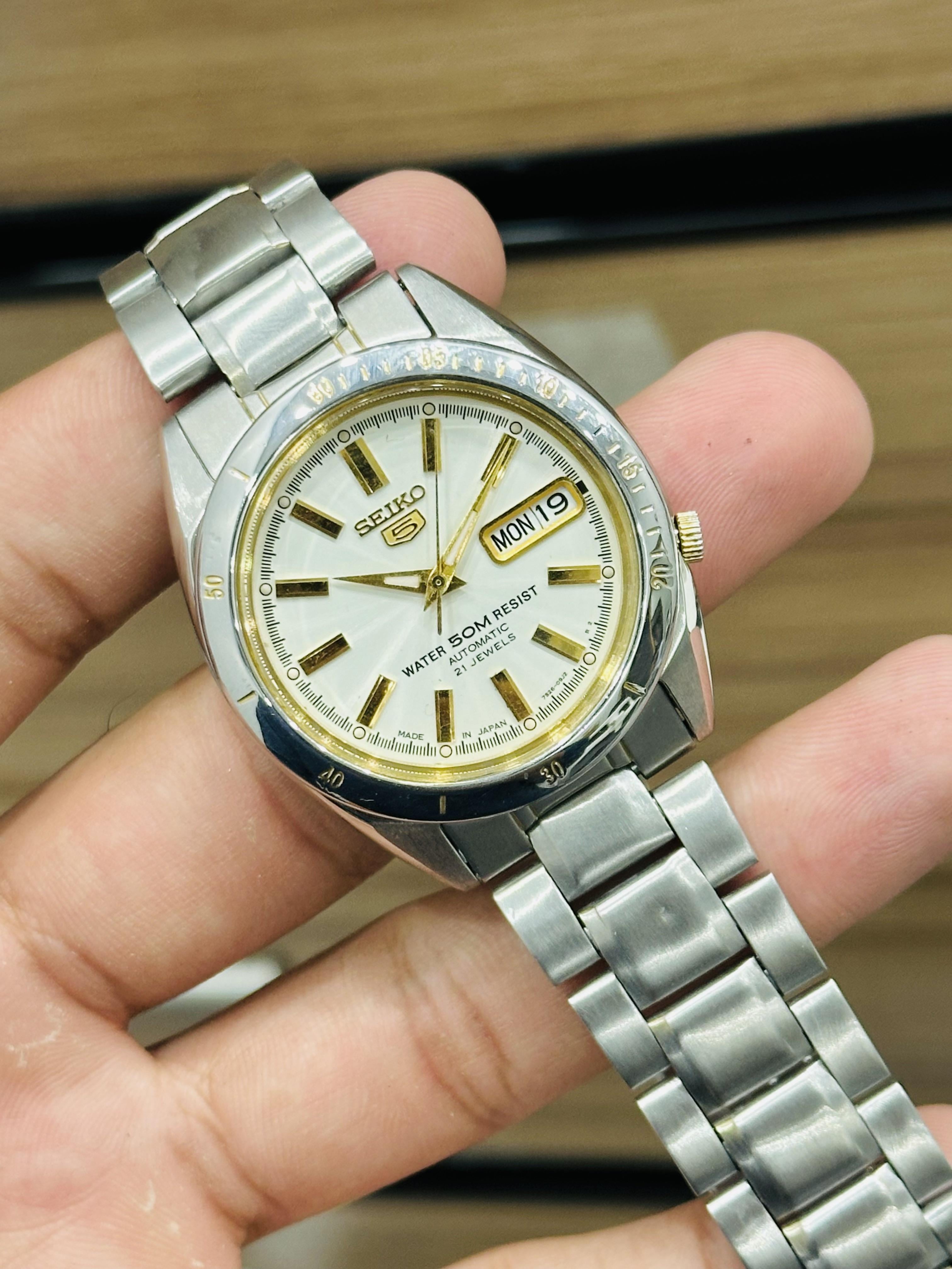 Seiko 5 50m on sale automatic 21 jewels