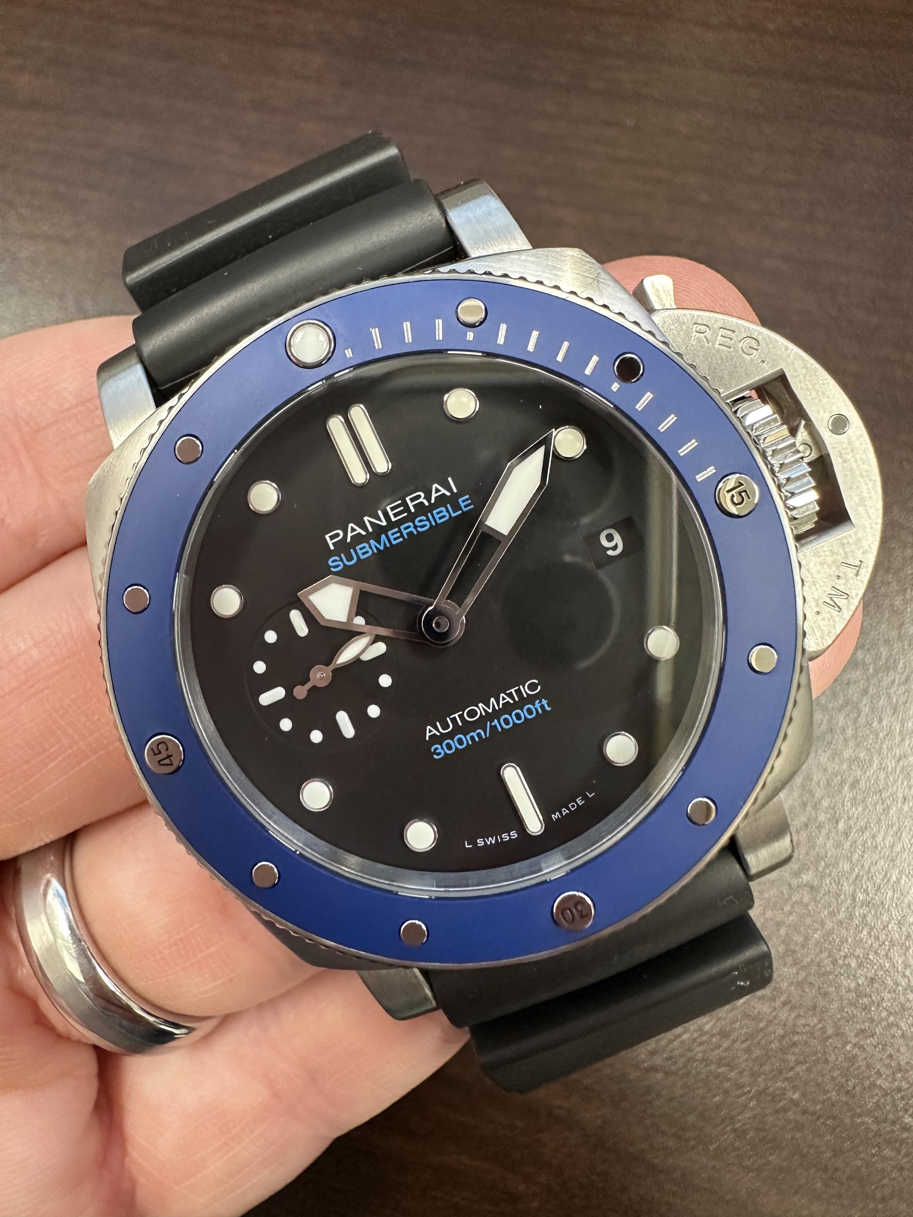 WTS Panerai Submersible Azzurro reference PAM01209 WatchCharts