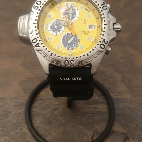 Citizen Promaster Aqualand 3740-E70006 AY5000-13Y Yellow face
