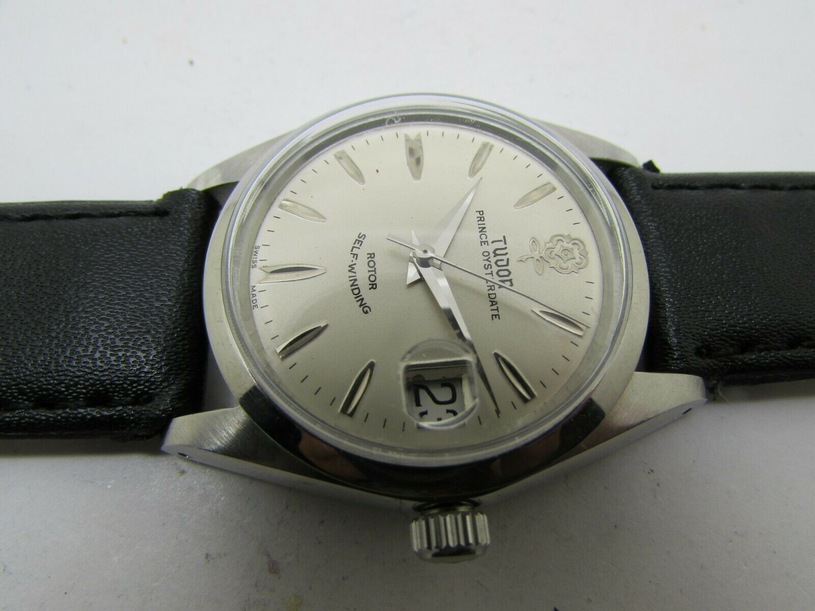 VINTAGE ROLEX TUDOR BIG ROSE 7964 AUTOMATIC WITH DATE MEN WATCH