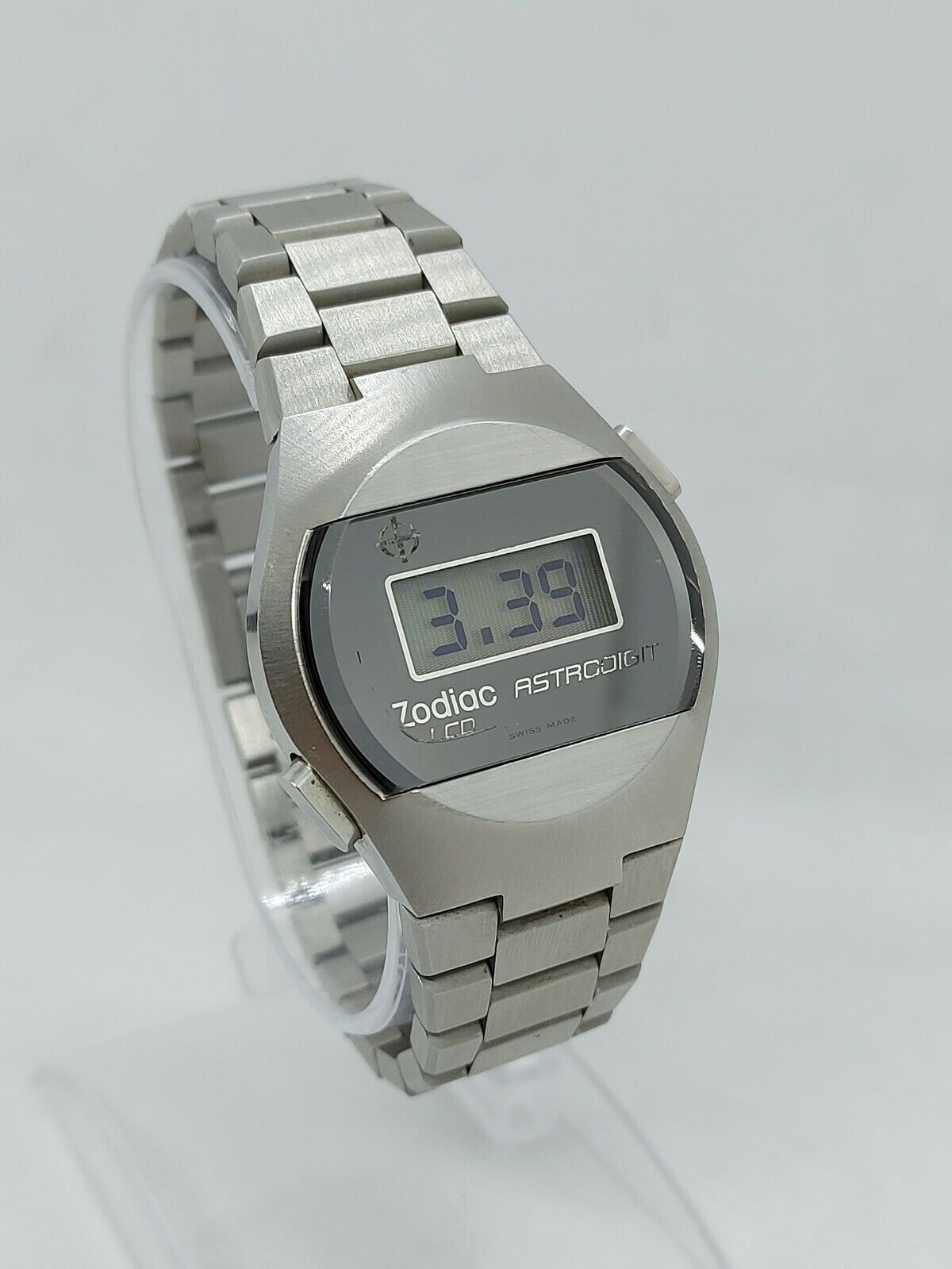 Vintage Zodiac Astrodigit LCD Digital Men's Watch Swiss 1970