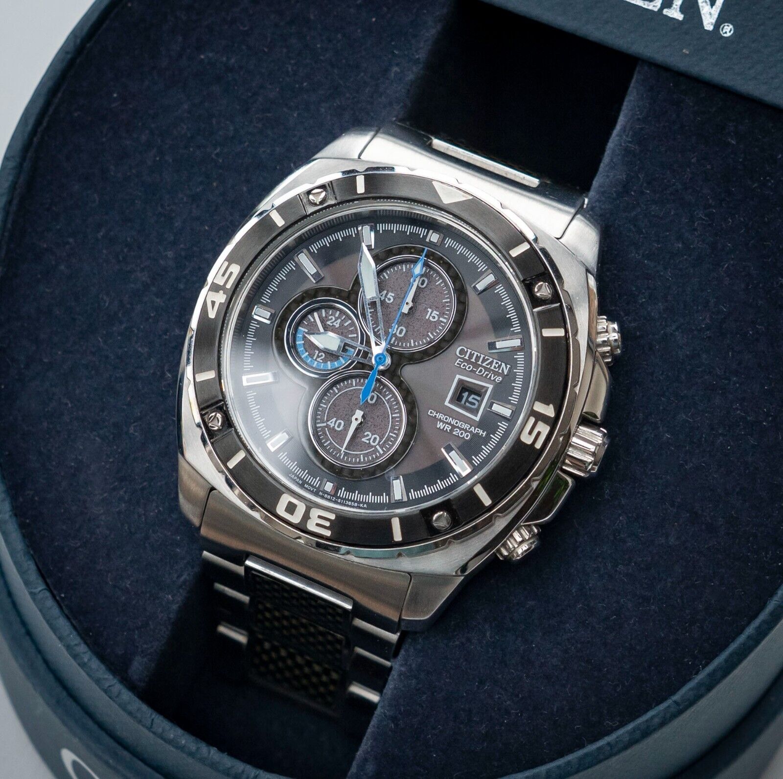 Citizen eco drive carbon fiber hot sale