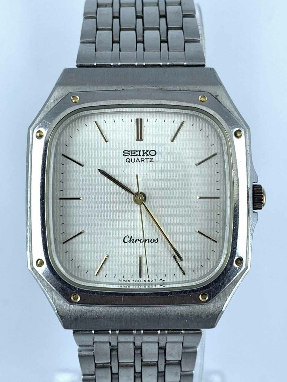 SEIKO Chronos 7731-5130 Quartz Wrist Watch Japan | WatchCharts