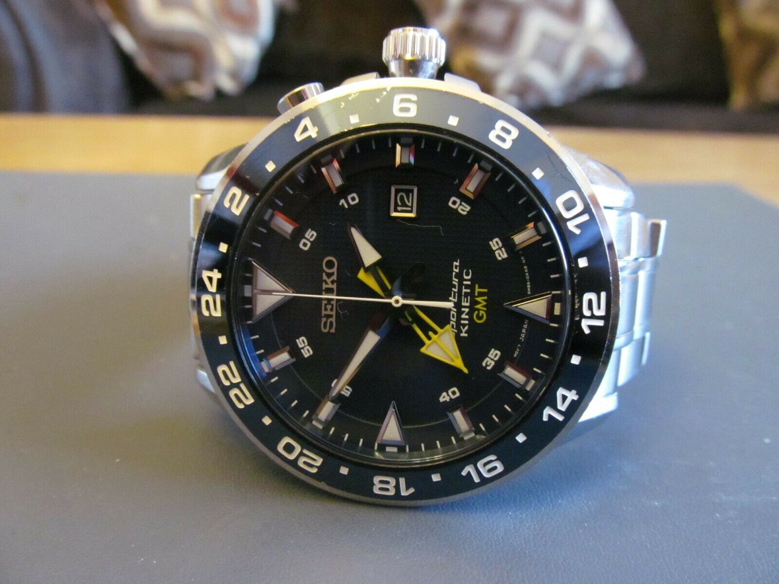 SEIKO スポーチュラ キネティック 5M85-0AA0 GMT ゴールド