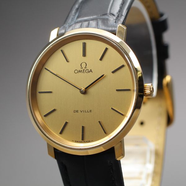 [Near MINT] Omega De Ville Cal.625 Gold Dial Manual Winding Men's From ...