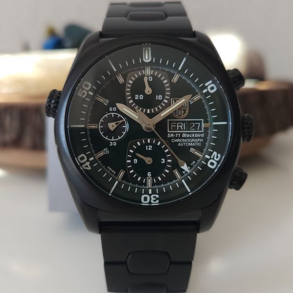 [2,000 USD] RARE Luminox SR71 Blackbird 44 LE Automatic Chronograph