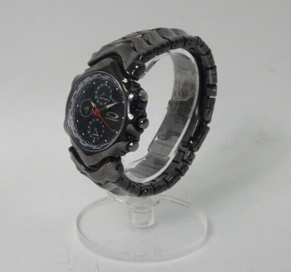 Oakley men's watch GMT world time quartz stainless steel