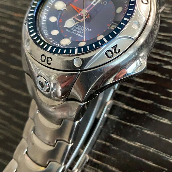 SEIKO MARINEMASTER Kinetic Titanium Scuba 200M 5M65-0A60 / SBCW017