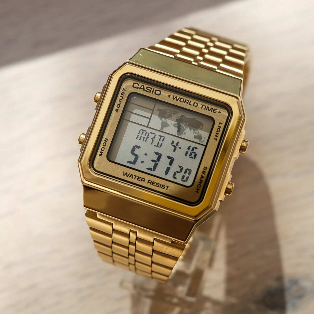 GENUINE Casio A500 Classic Retro Stainless Steel Digital Watch Silver Gold Alarm WatchCharts Marketplace